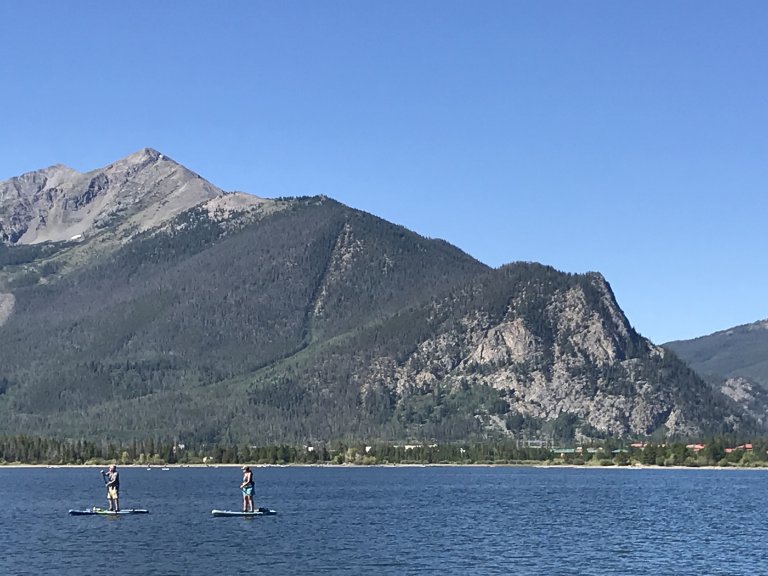 Kayaking on Lake Dillon is one of my favorite belly fat loss workouts